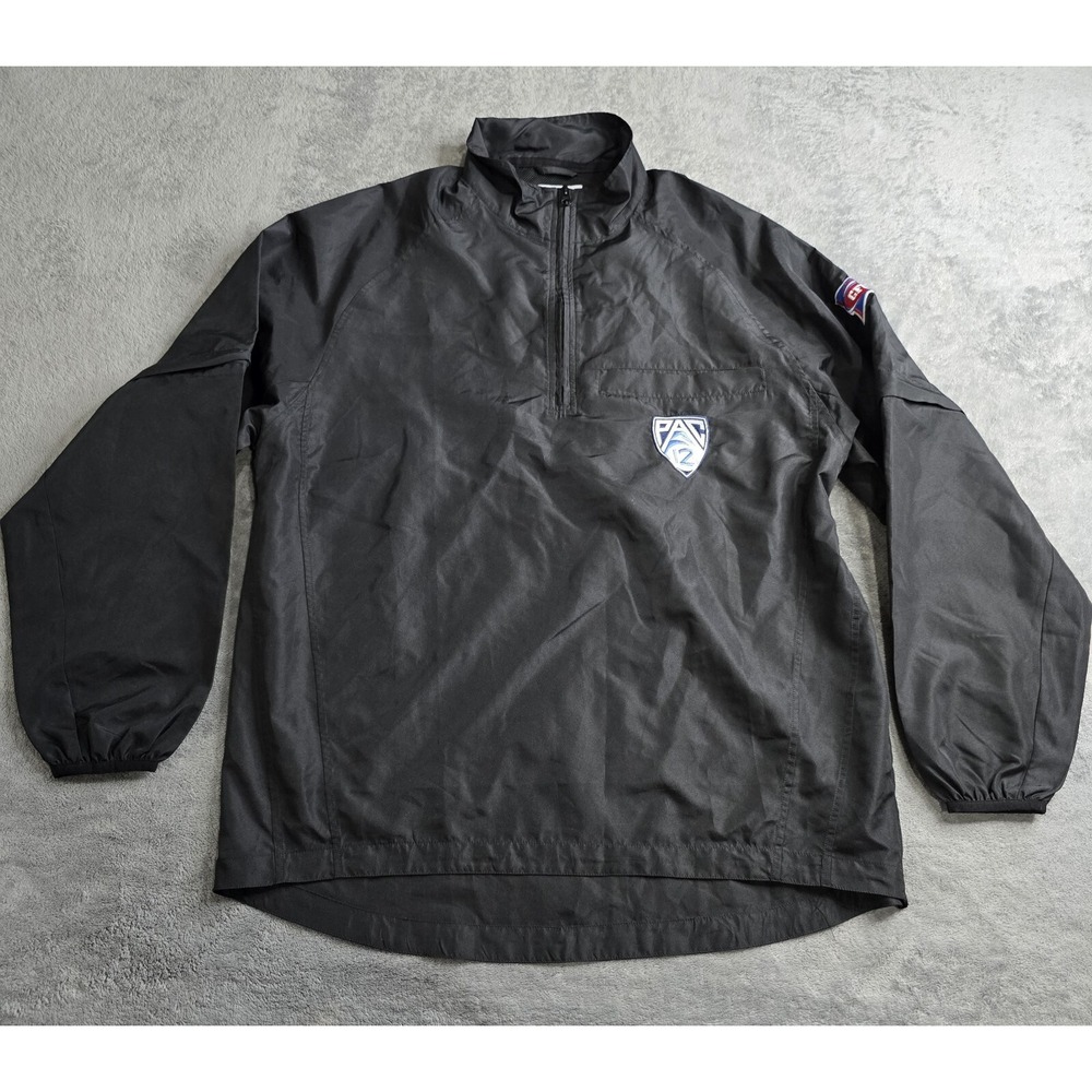 Smitty Jacket Convertible Sleeves Water Repellent Mens Small Black Pac 12 CFO
